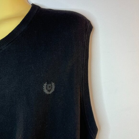 CHAPS Men's Black Cotton Sweater Vest - Size XL - Picture 3 of 4